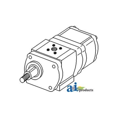 A & I Products Pump, Hydraulic (Open Center) 5.7" x5.5" x12.1" A-3382280M1
